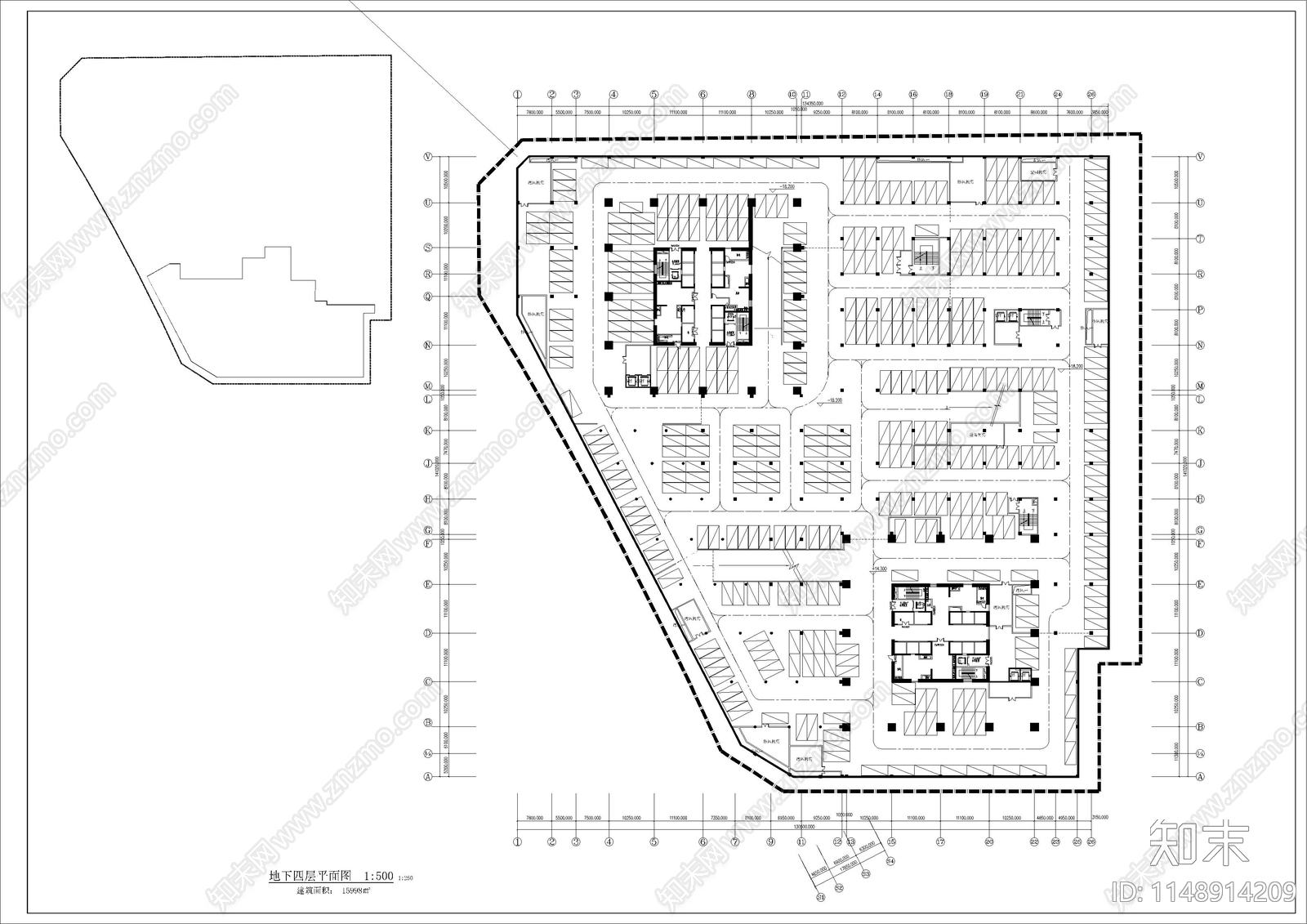 现代风格环球金融中心建筑cad施工图下载【ID:1148914209】