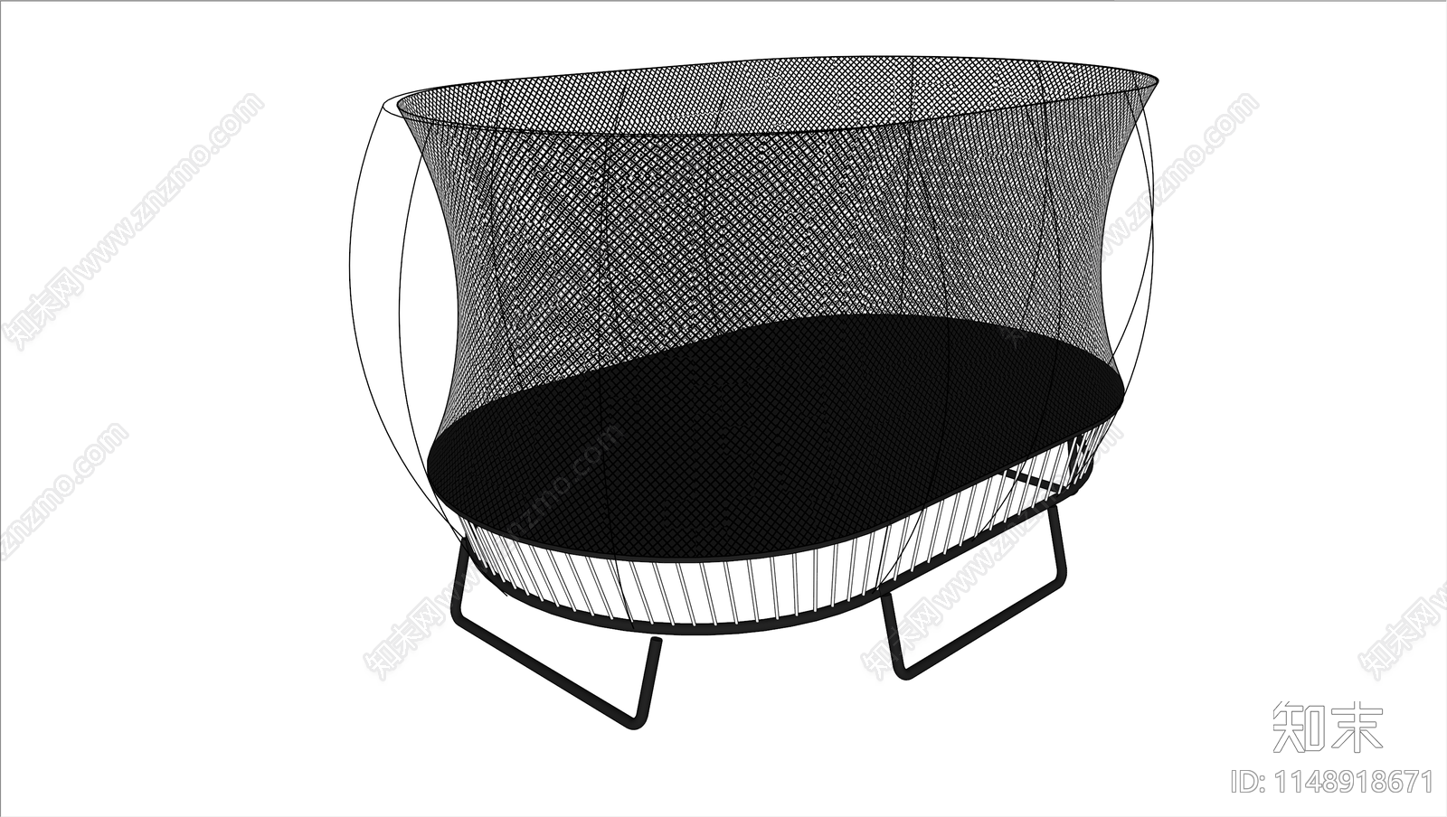 简易蹦床SU模型下载【ID:1148918671】