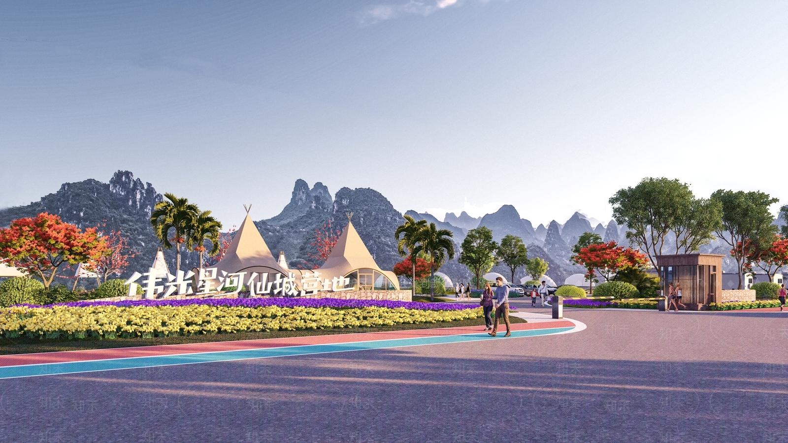 景观公园SU模型下载【ID:1165880761】