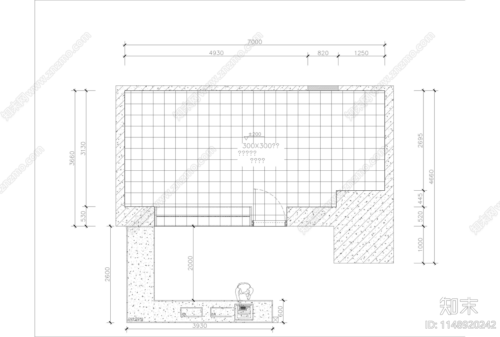 快餐店室内cad施工图下载【ID:1148920242】