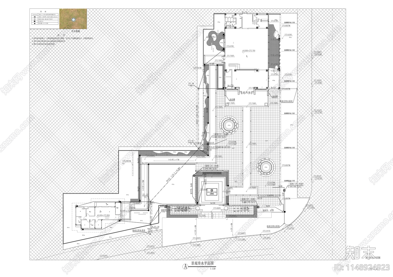 新中式示范区水电cad施工图下载【ID:1148924923】