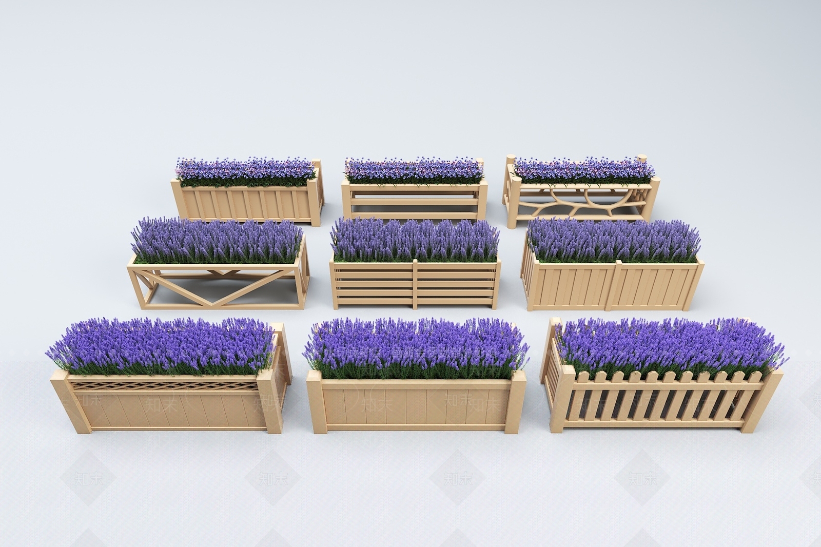 现代花箱3D模型下载【ID:1148927915】