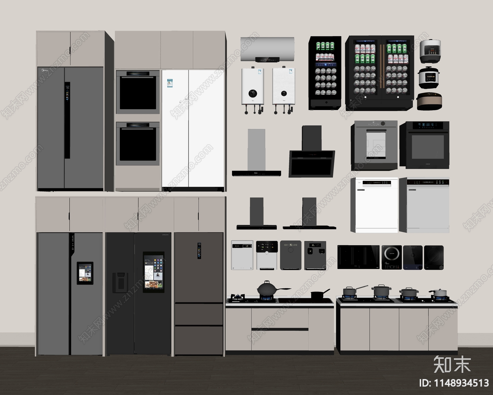 厨房电器SU模型下载【ID:1148934513】