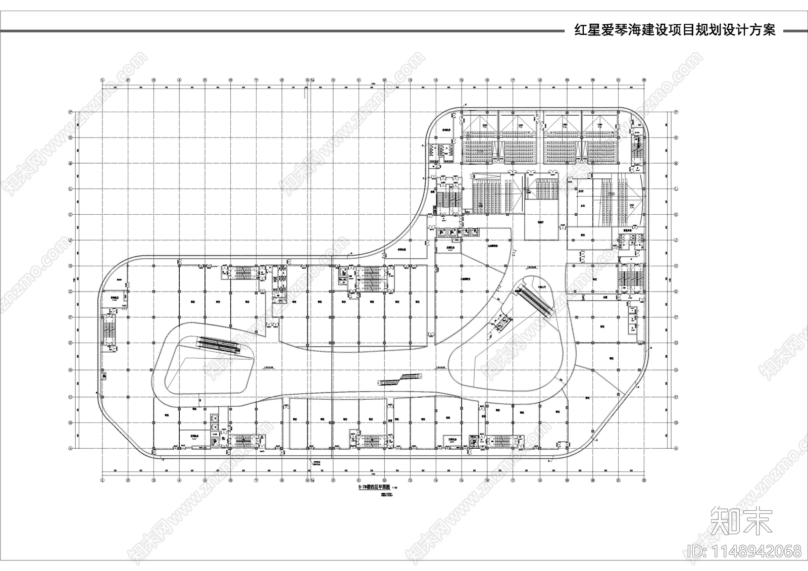 垫江爱琴海购物中心cad施工图下载【ID:1148942068】