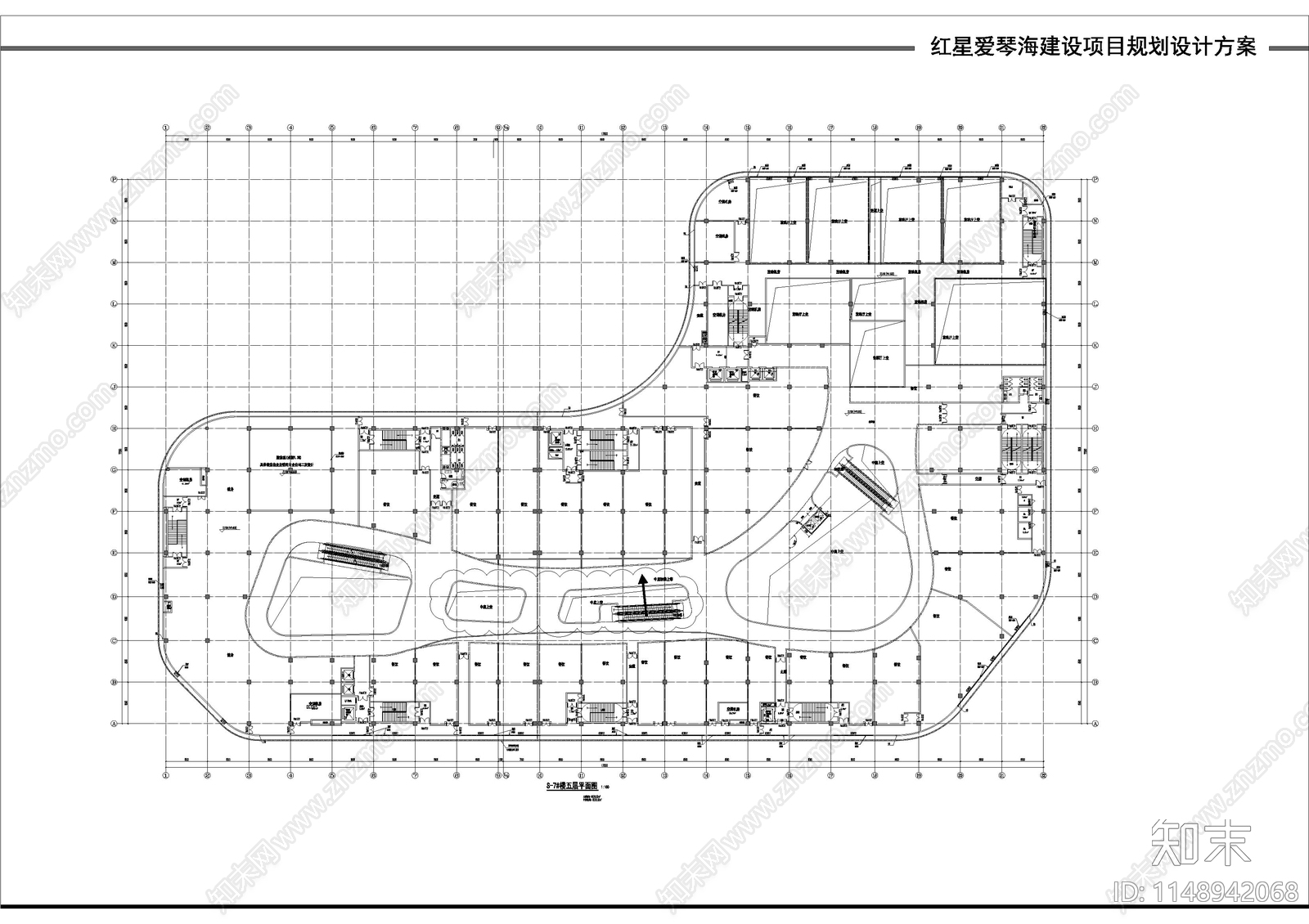 垫江爱琴海购物中心cad施工图下载【ID:1148942068】