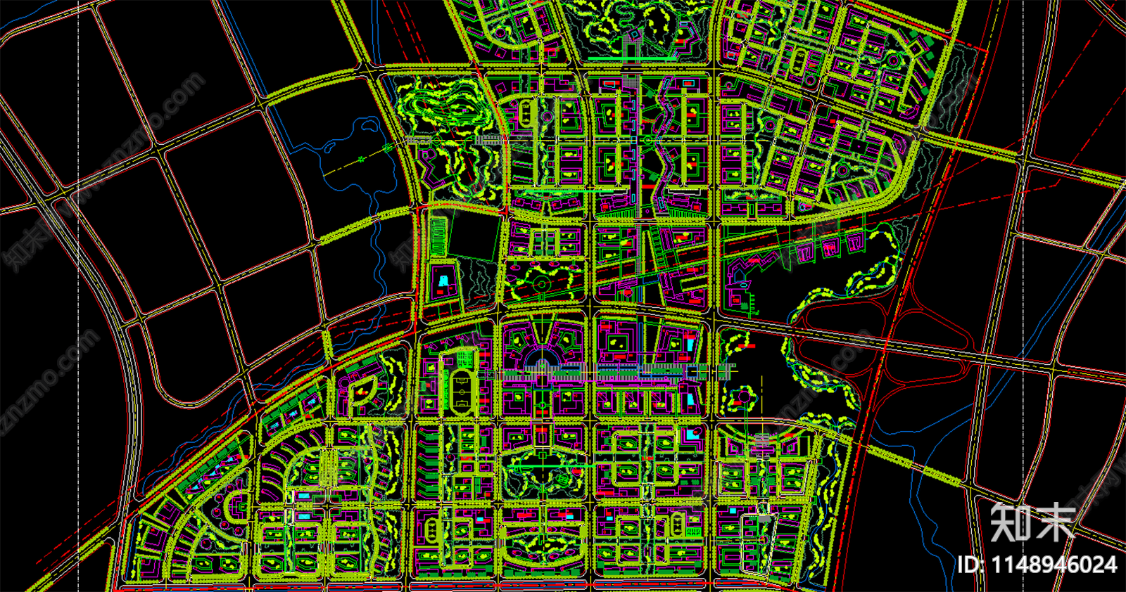 大师城市设计项目施工图下载【ID:1148946024】