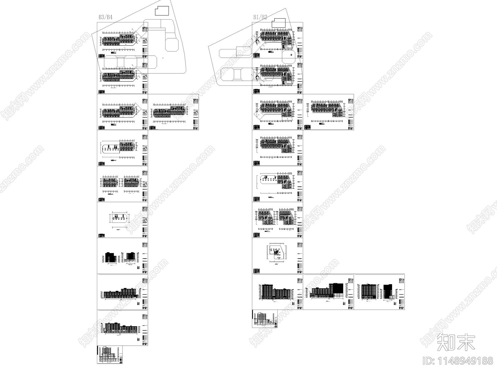 南京商业综合体高层办公cad施工图下载【ID:1148949188】