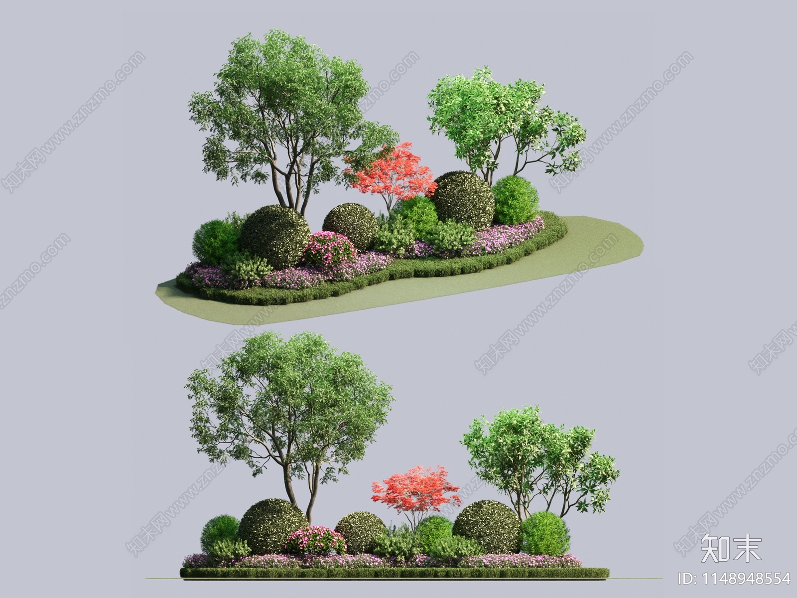 植物堆3D模型下载【ID:1148948554】