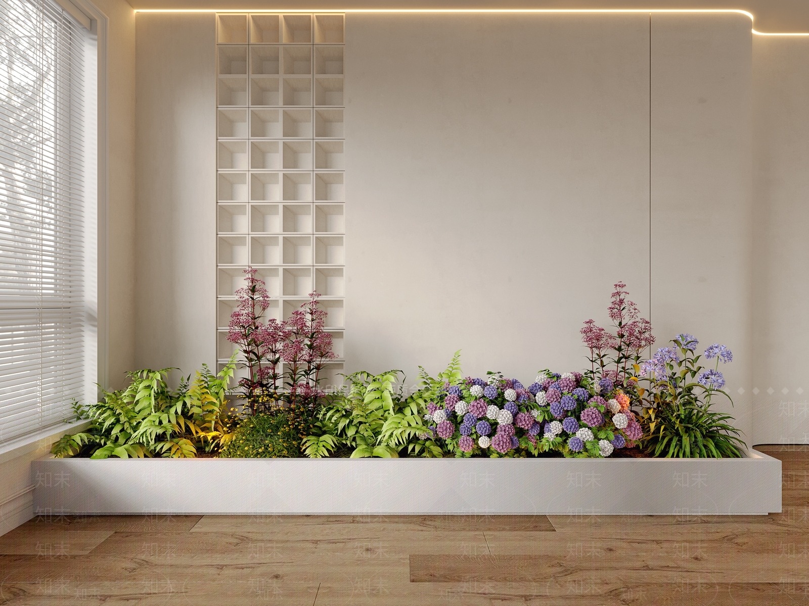 花草组合3D模型下载【ID:1148953534】