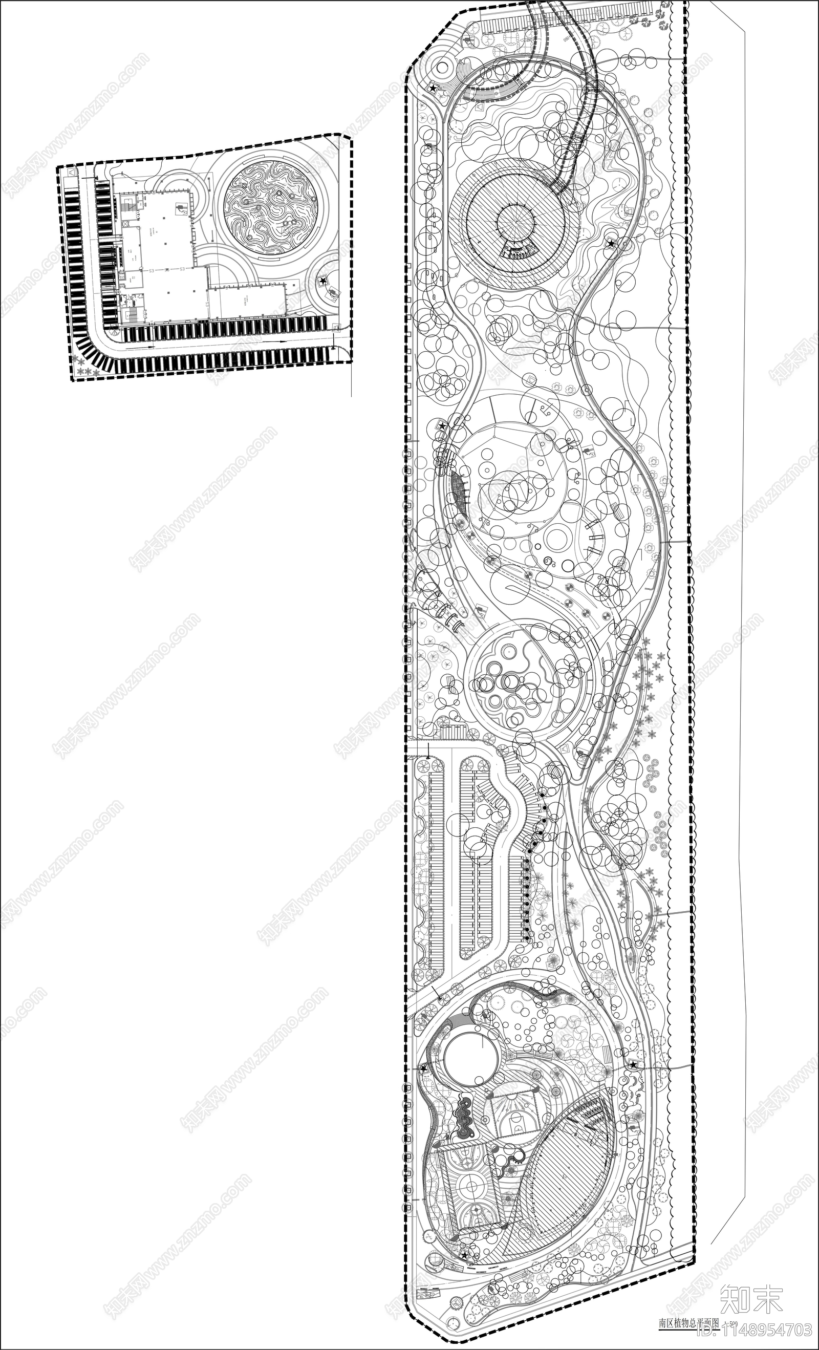 城市休闲公园景观图纸cad施工图下载【ID:1148954703】