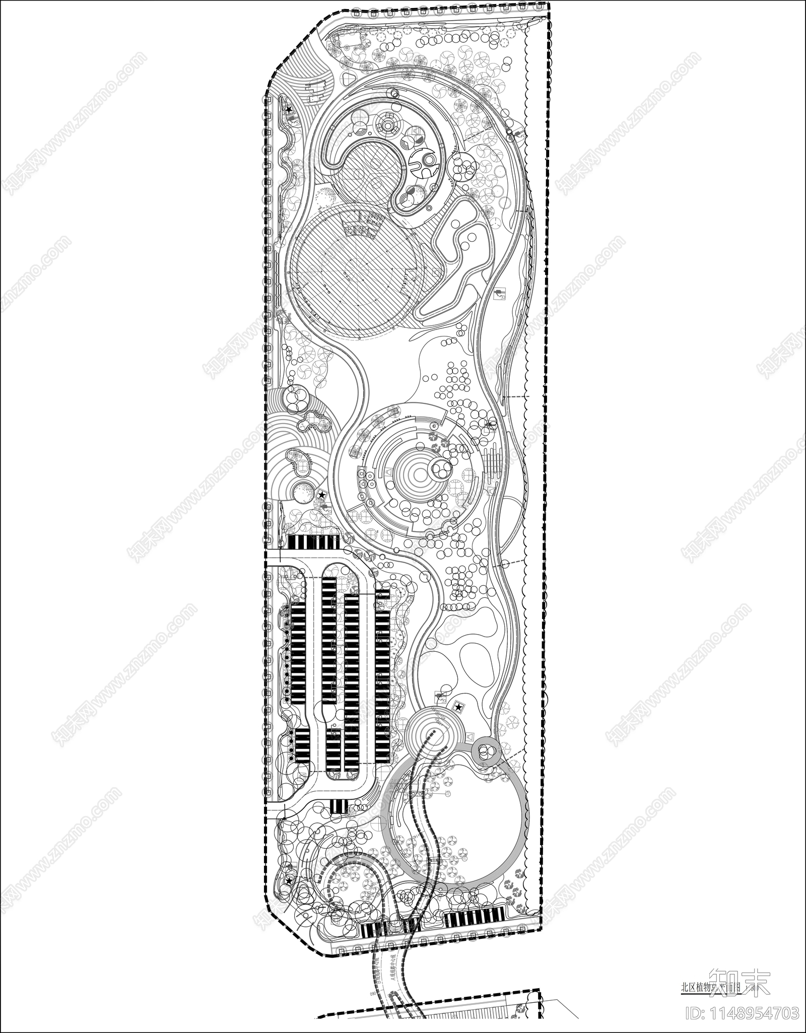 城市休闲公园景观图纸cad施工图下载【ID:1148954703】