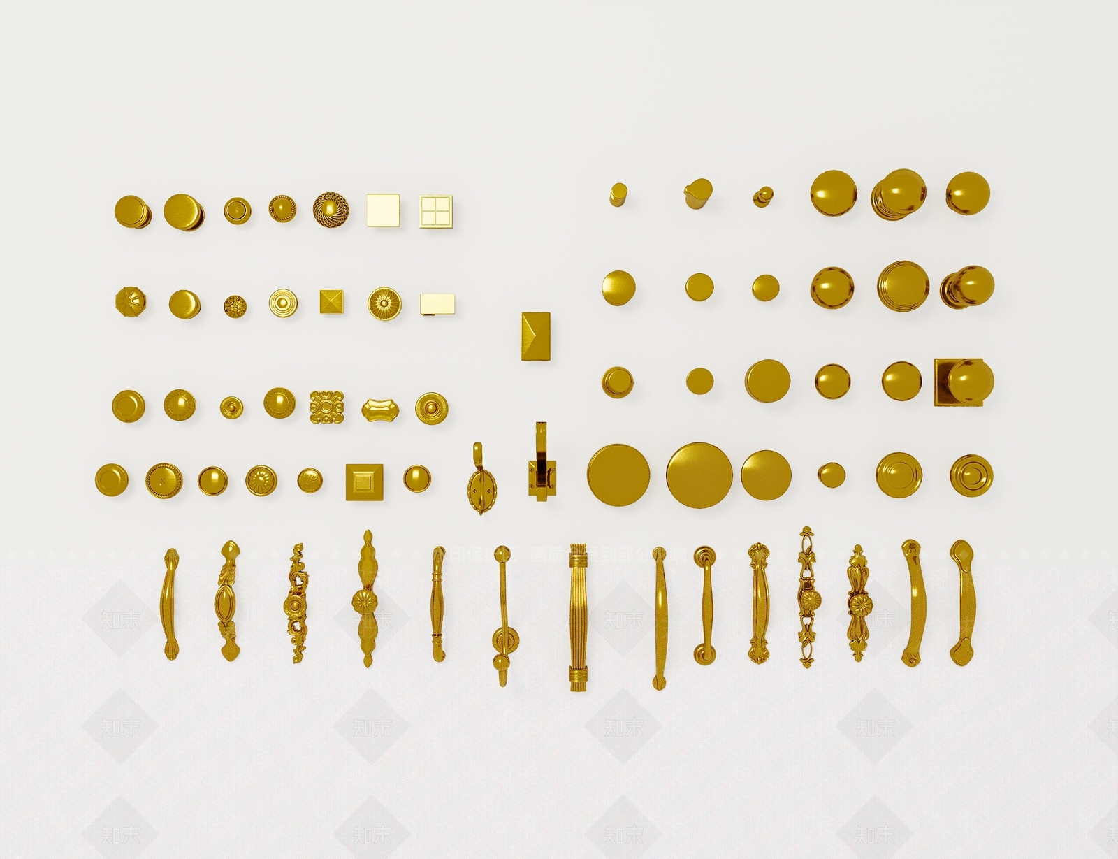 欧式柜门把手SU模型下载【ID:1148957511】