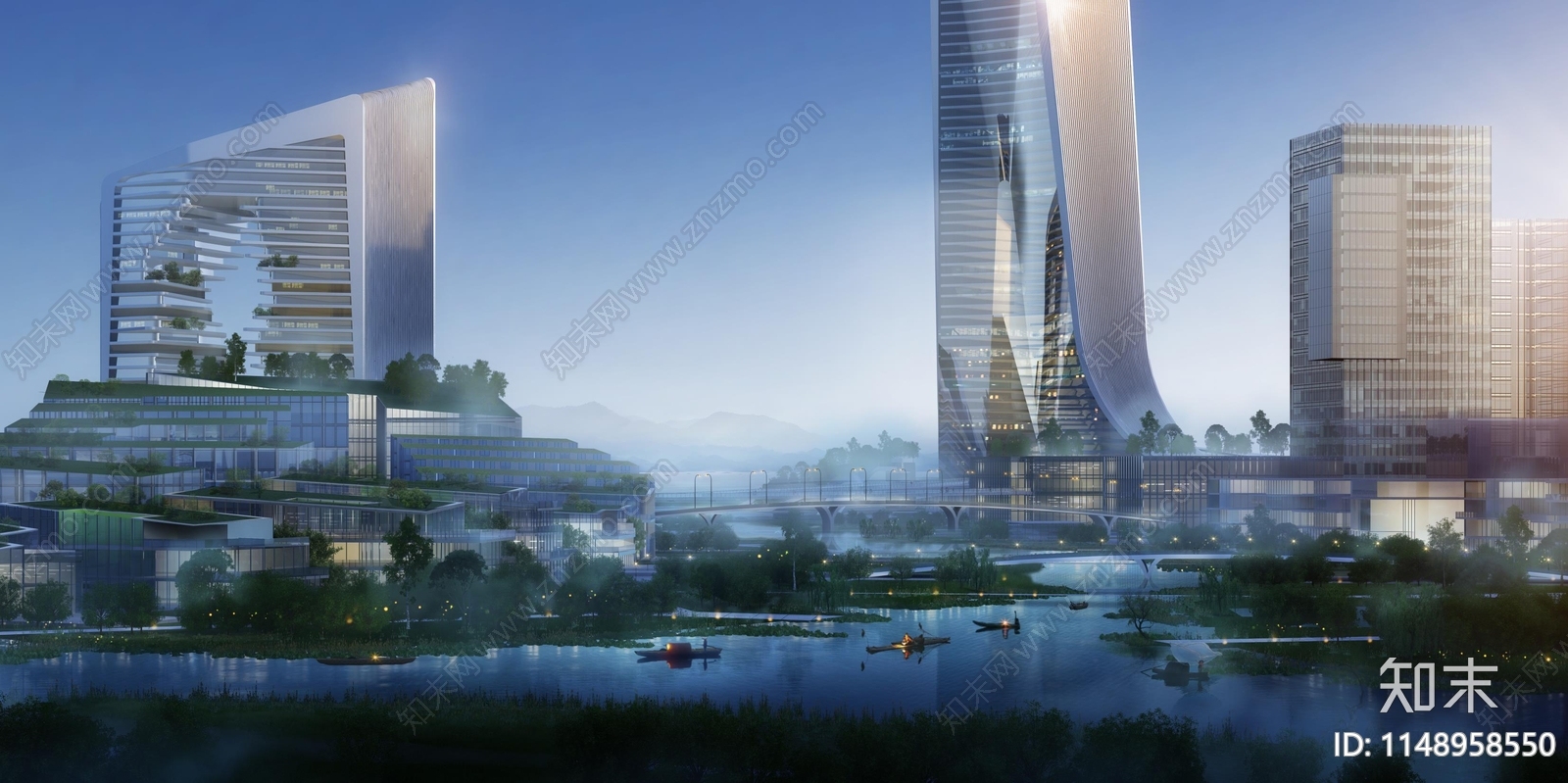 湖州南太湖新区长东片区CBD地块建筑方案文本下载【ID:1148958550】