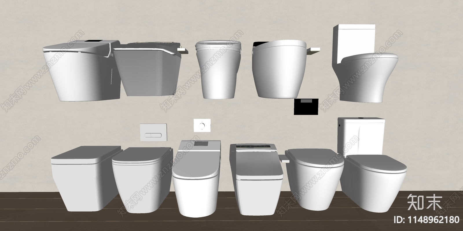智能马桶SU模型下载【ID:1148962180】