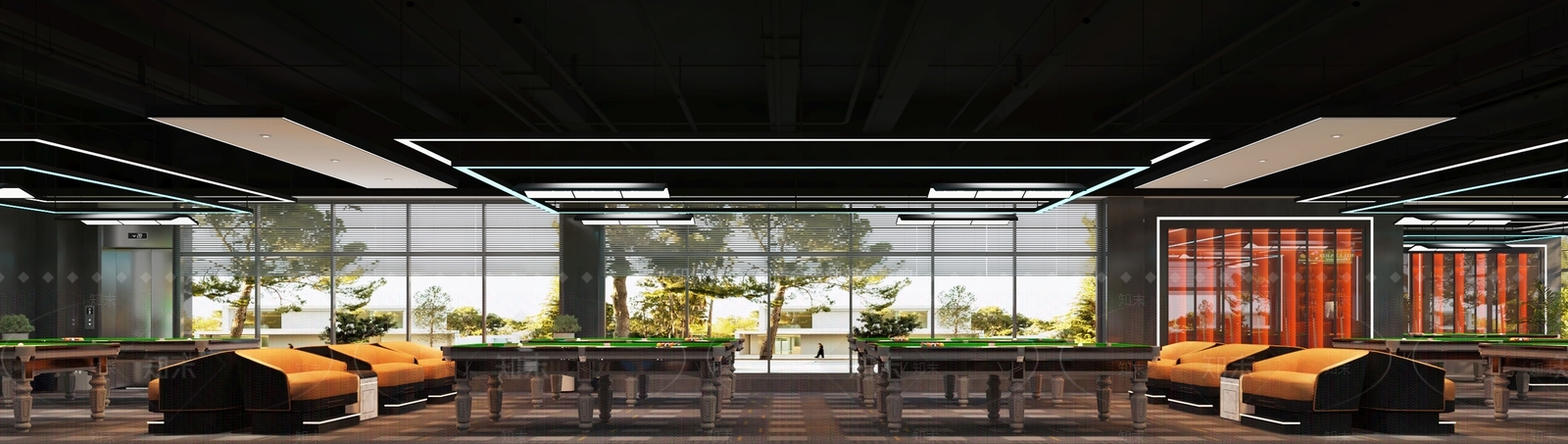 现代台球室3D模型下载【ID:1148966130】