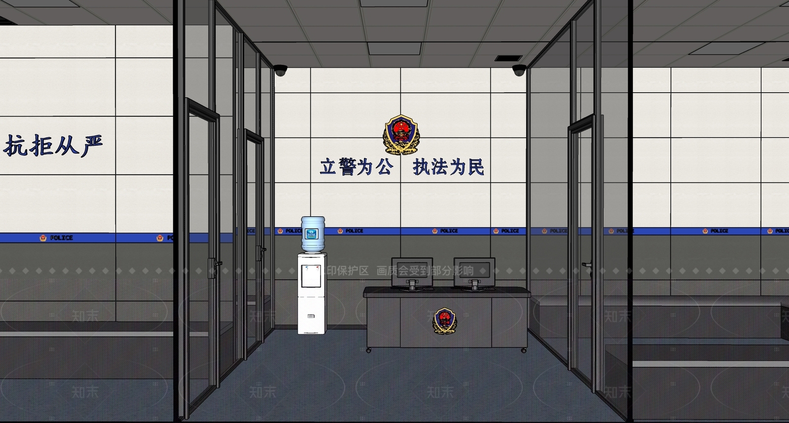 现代其他公共空间SU模型下载【ID:1216051942】