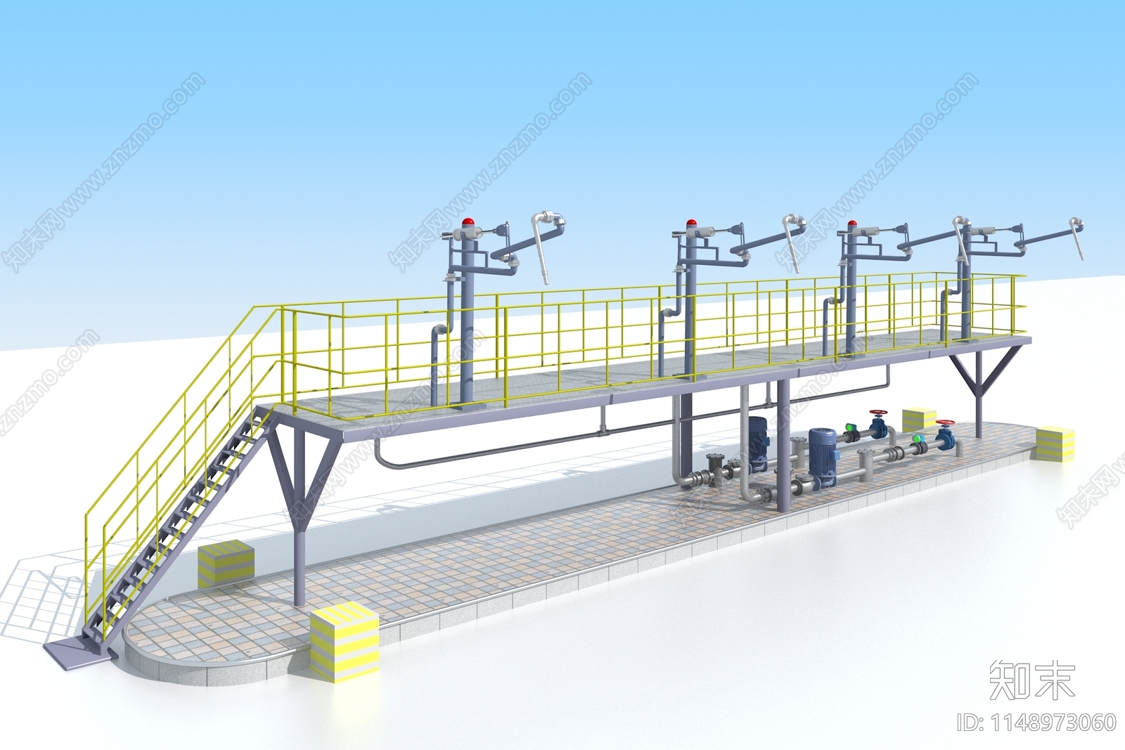 鹤管平台3D模型下载【ID:1148973060】