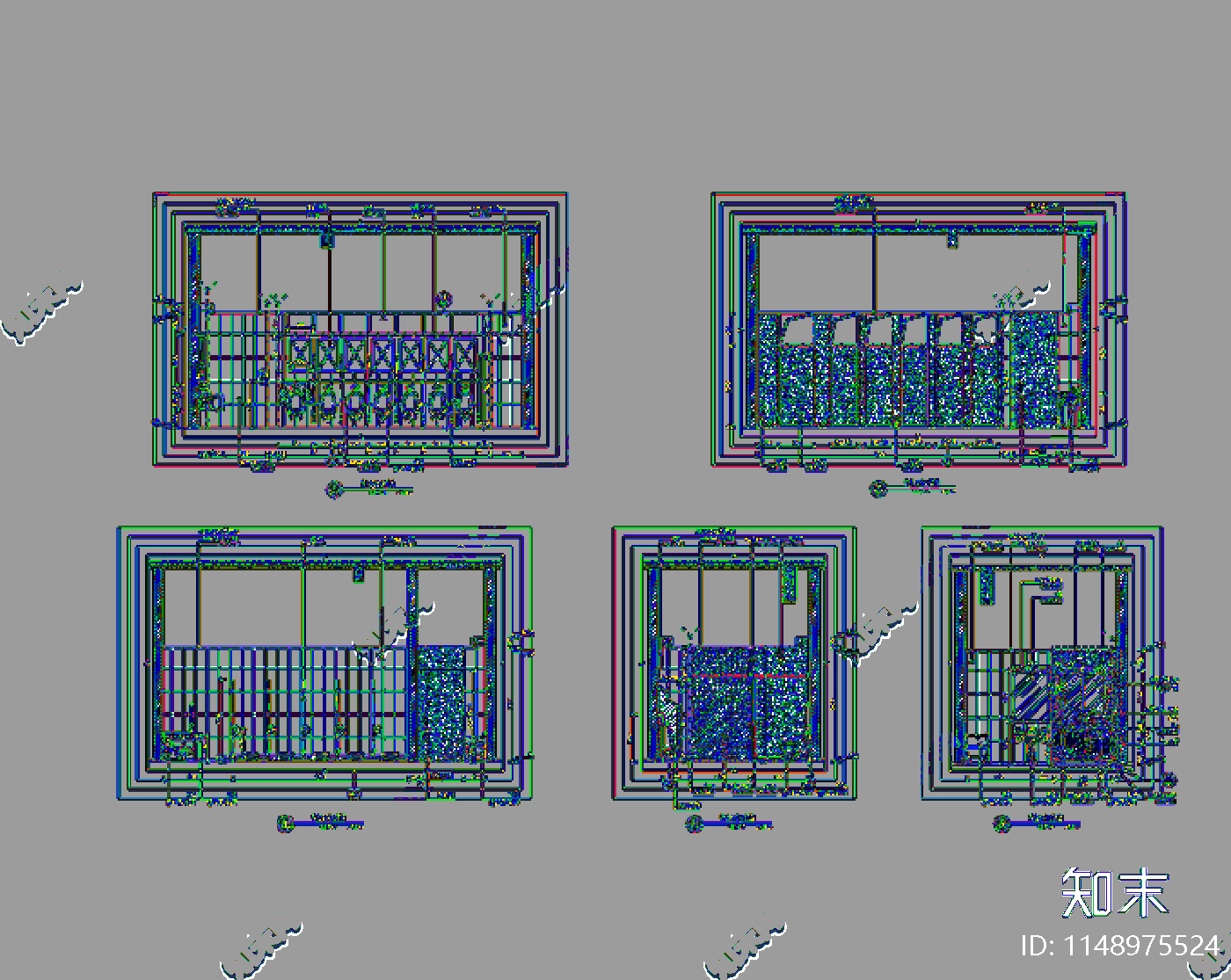 公用卫生间平面图立面图节点图cad施工图下载【ID:1148975524】