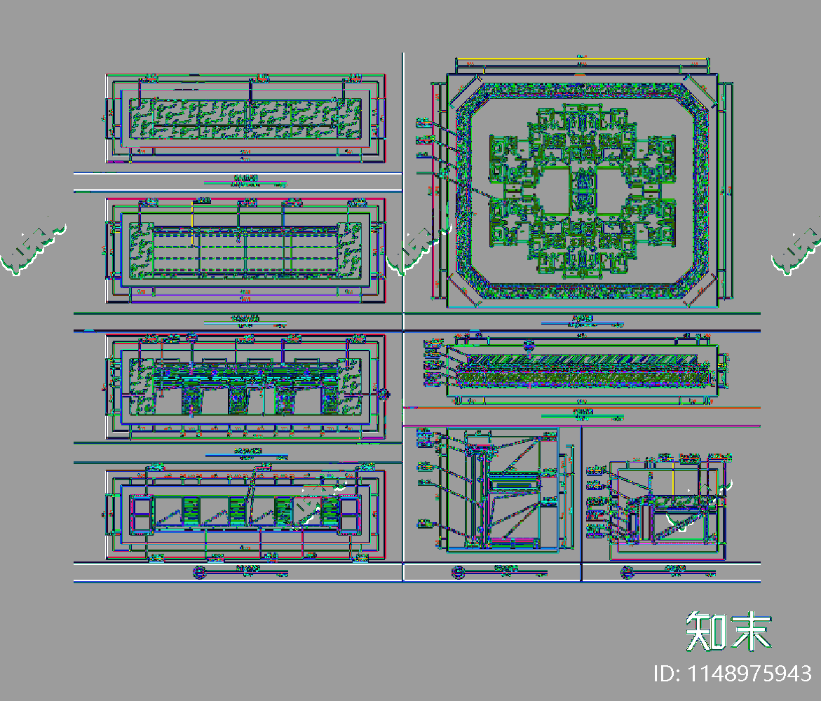 水吧台cad施工图下载【ID:1148975943】