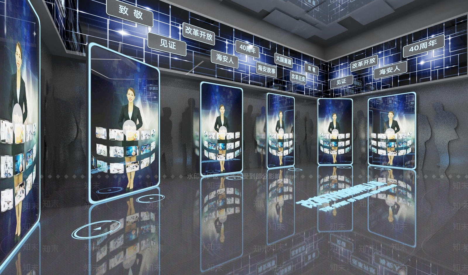 现代城市规划展厅3D模型下载【ID:1148977299】