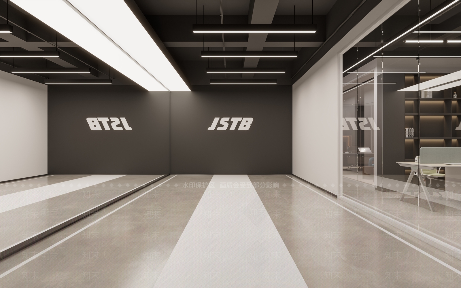 现代舞蹈室3D模型下载【ID:1148978939】