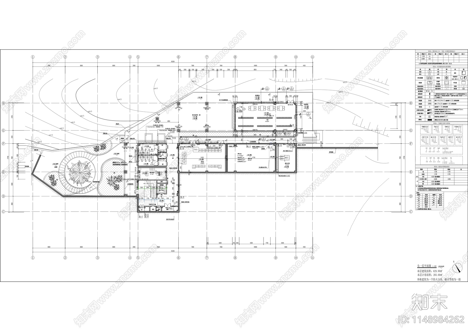 金鳌村便民服务中心建设项目cad施工图下载【ID:1148984262】