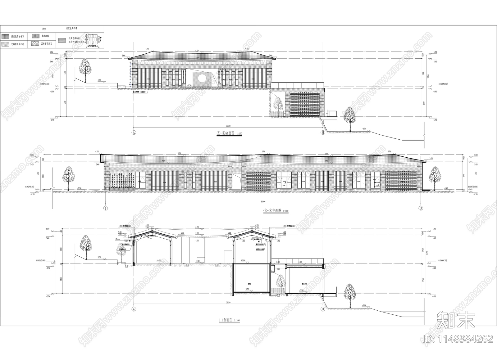 金鳌村便民服务中心建设项目cad施工图下载【ID:1148984262】