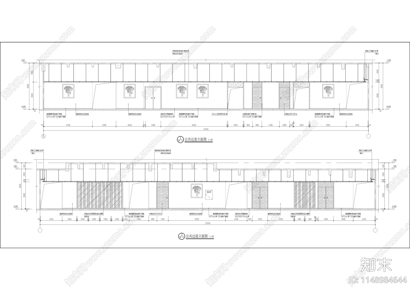 龙海大厦三楼装修工程cad施工图下载【ID:1148984644】