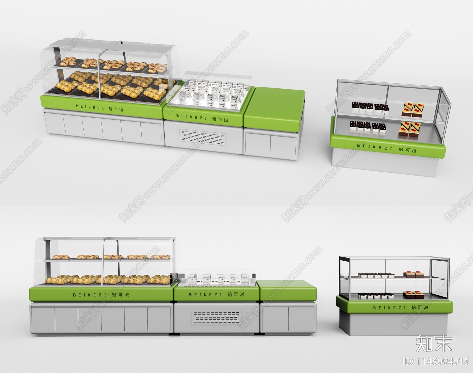 现代面包柜3D模型下载【ID:1148984915】