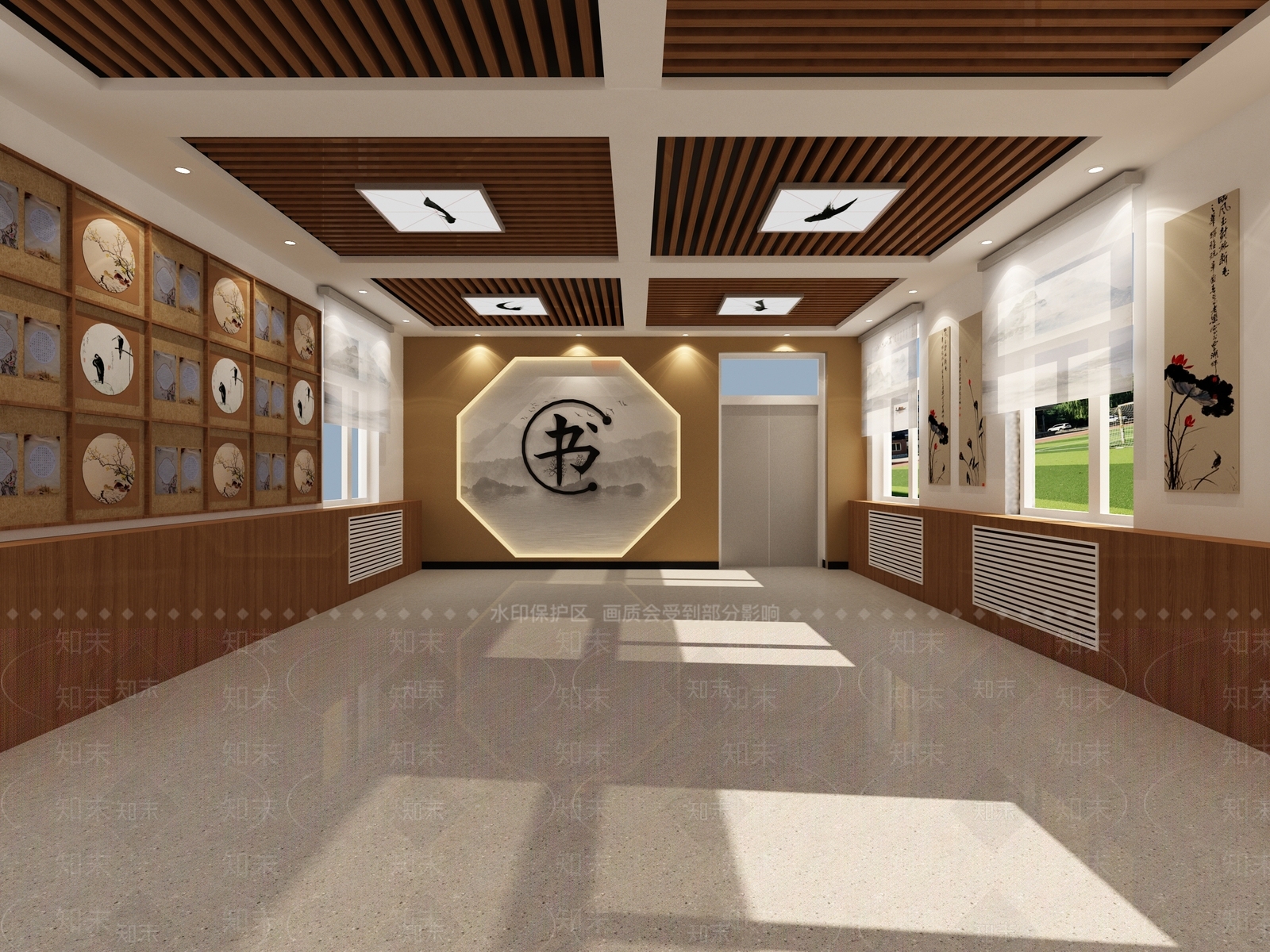 新中式书法教室3D模型下载【ID:1148985750】