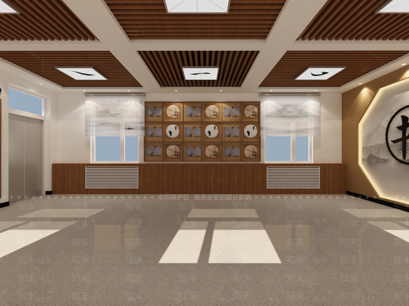 新中式书法教室3D模型下载【ID:1148985750】