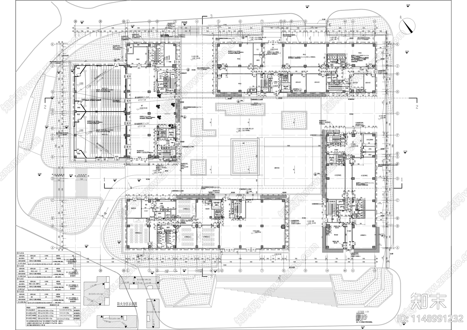 西南大学生物学大楼cad施工图下载【ID:1148991232】