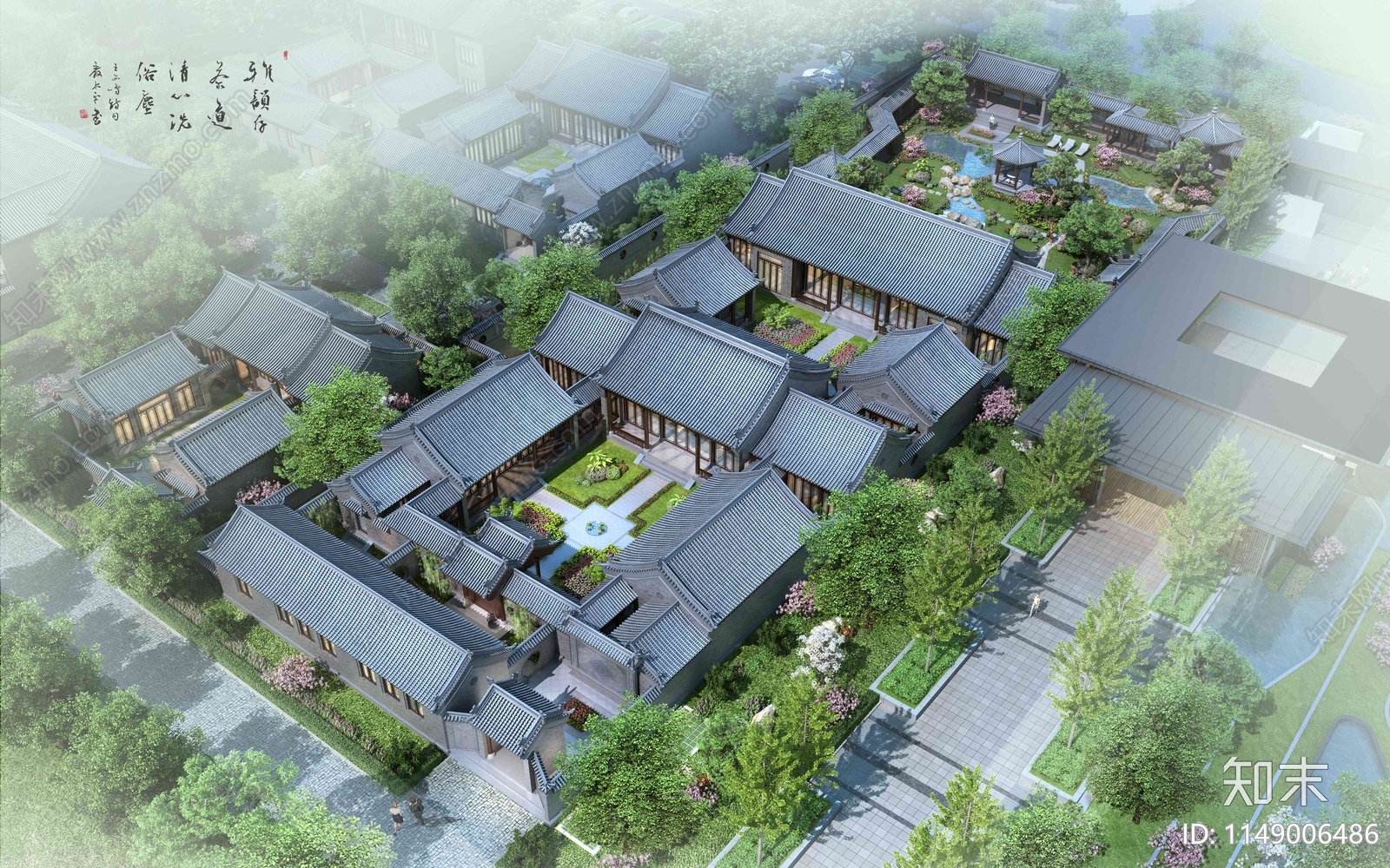 四合院建筑施工图下载【ID:1149006486】