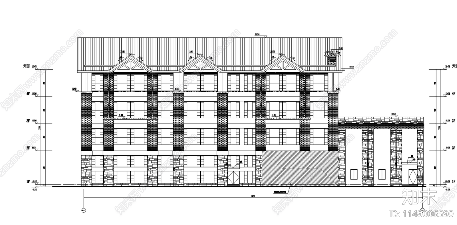 学校多功能综合体育馆建筑施工图下载【ID:1149006590】