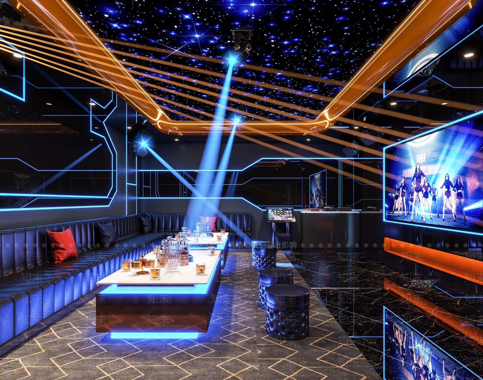 工业风KTV3D模型下载【ID:1149018863】