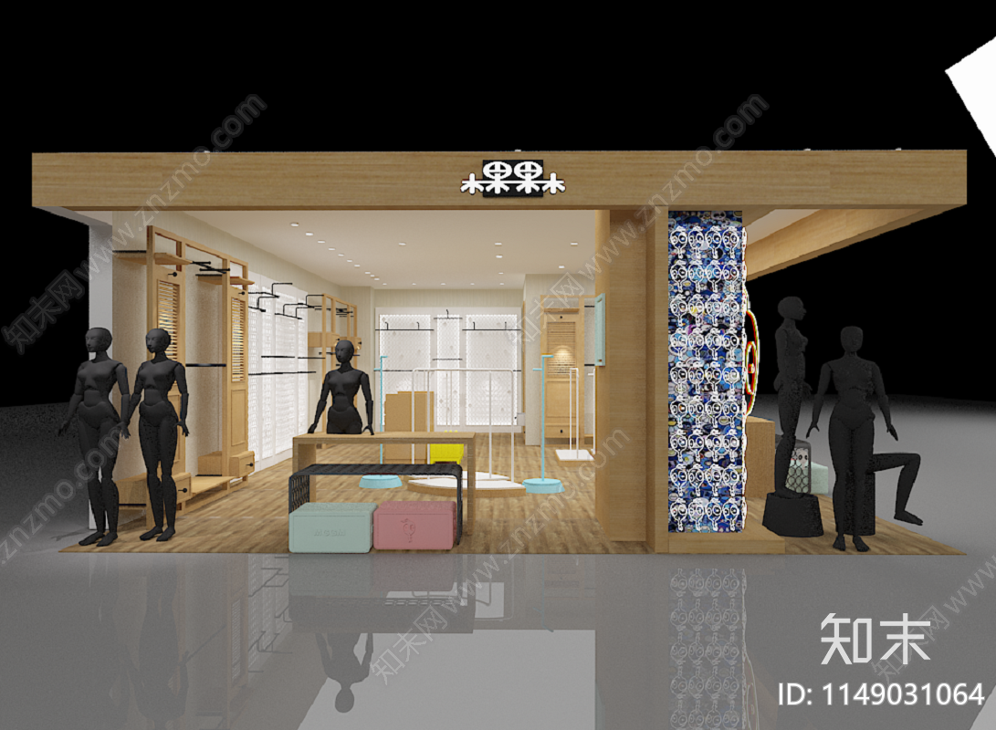 商场服装店室内cad施工图下载【ID:1149031064】