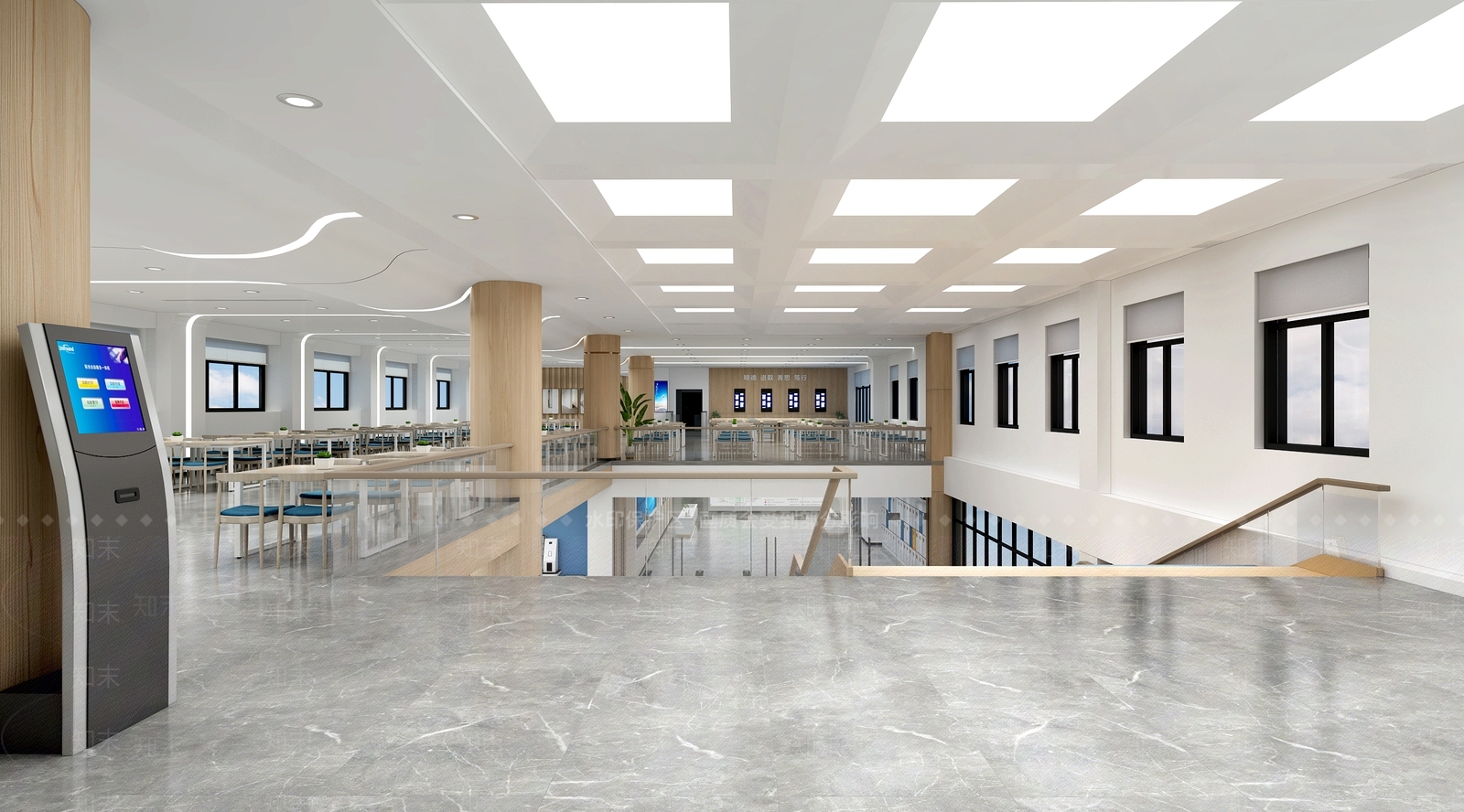 现代图书馆3D模型下载【ID:1214141673】