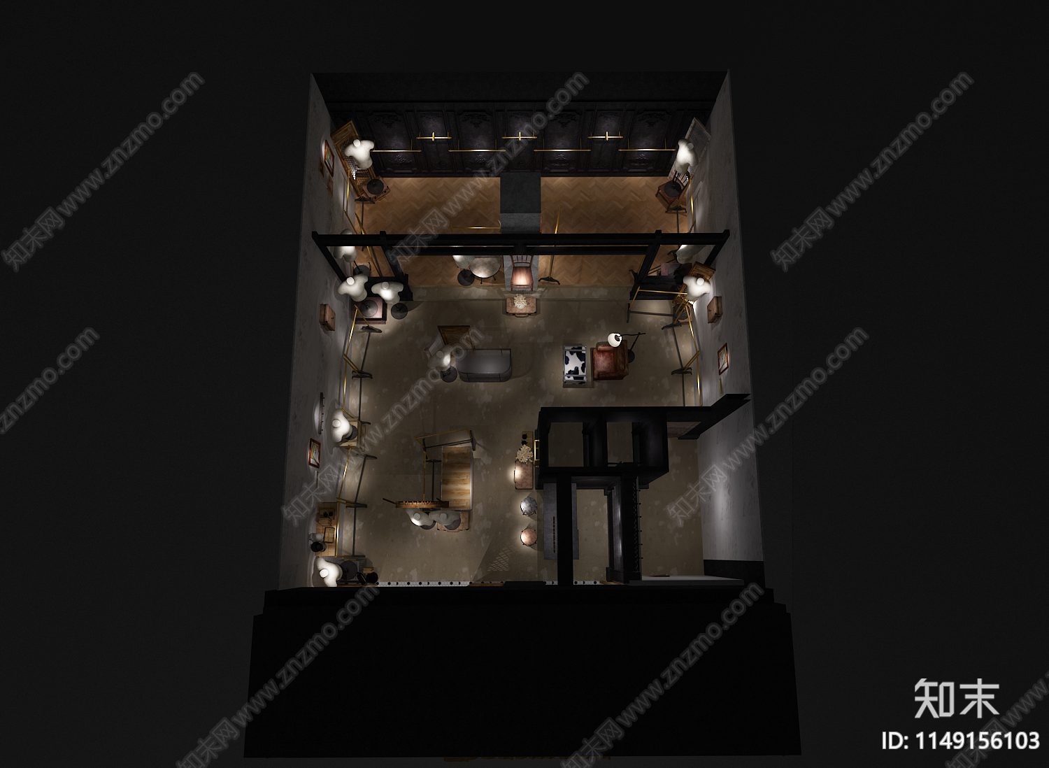 潮流店设计cad施工图下载【ID:1149156103】