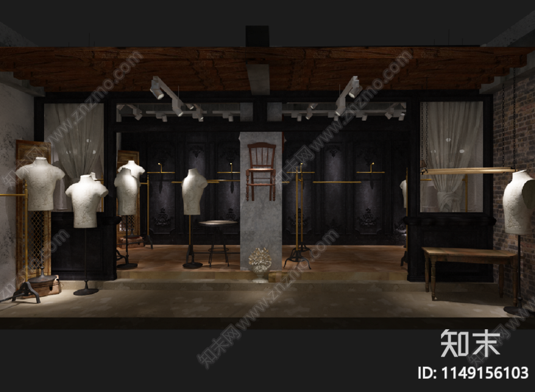 潮流店设计cad施工图下载【ID:1149156103】