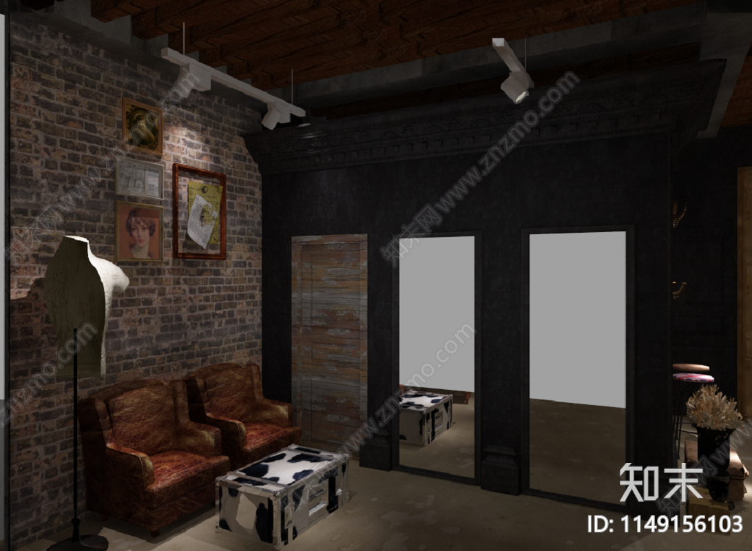 潮流店设计cad施工图下载【ID:1149156103】