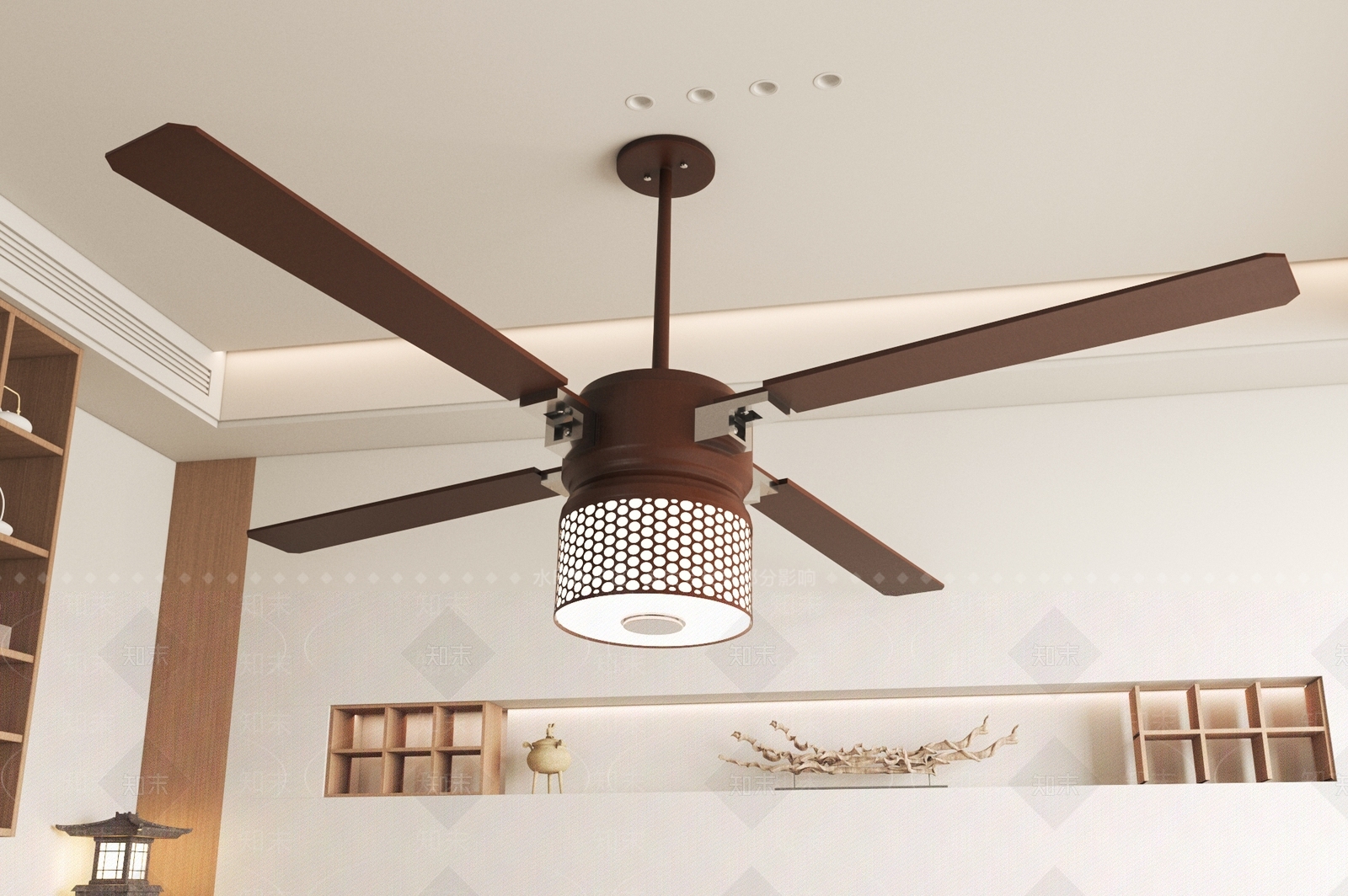 美式吊灯3D模型下载【ID:1149049217】