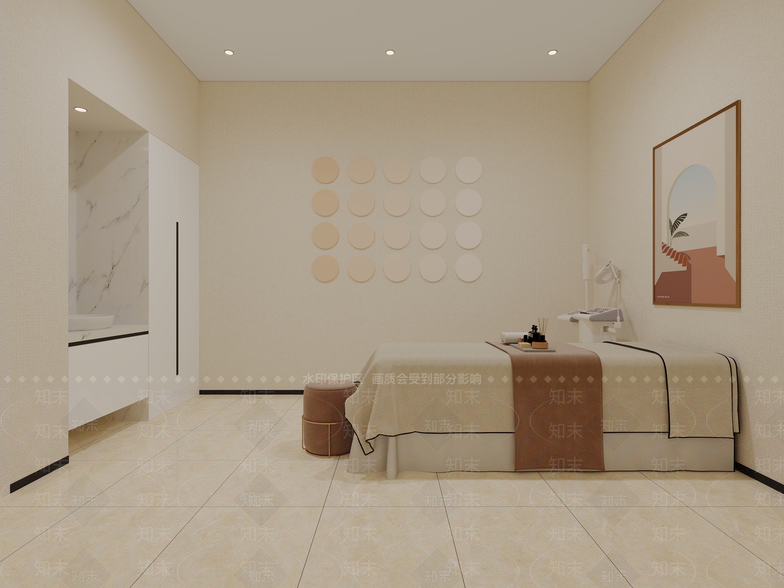 现代美容SPA店3D模型下载【ID:1149073688】