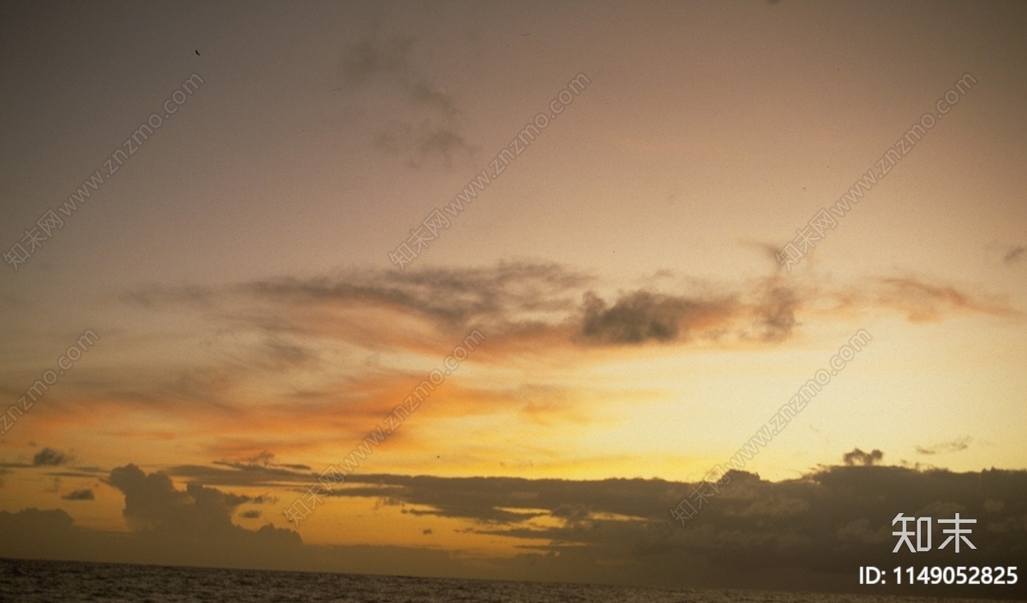 黄昏夕阳落日午后阳光大海天空日景云朵夕阳清晨傍晚天空图外景天空多云贴图下载【ID:1149052825】