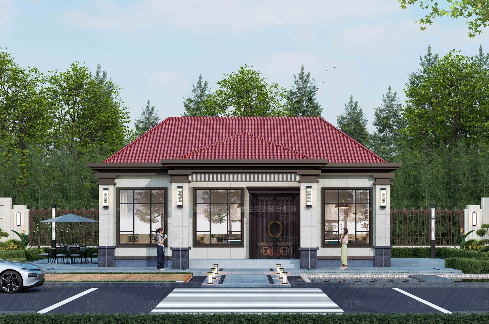 现代农村自建房SU模型下载【ID:1149058377】