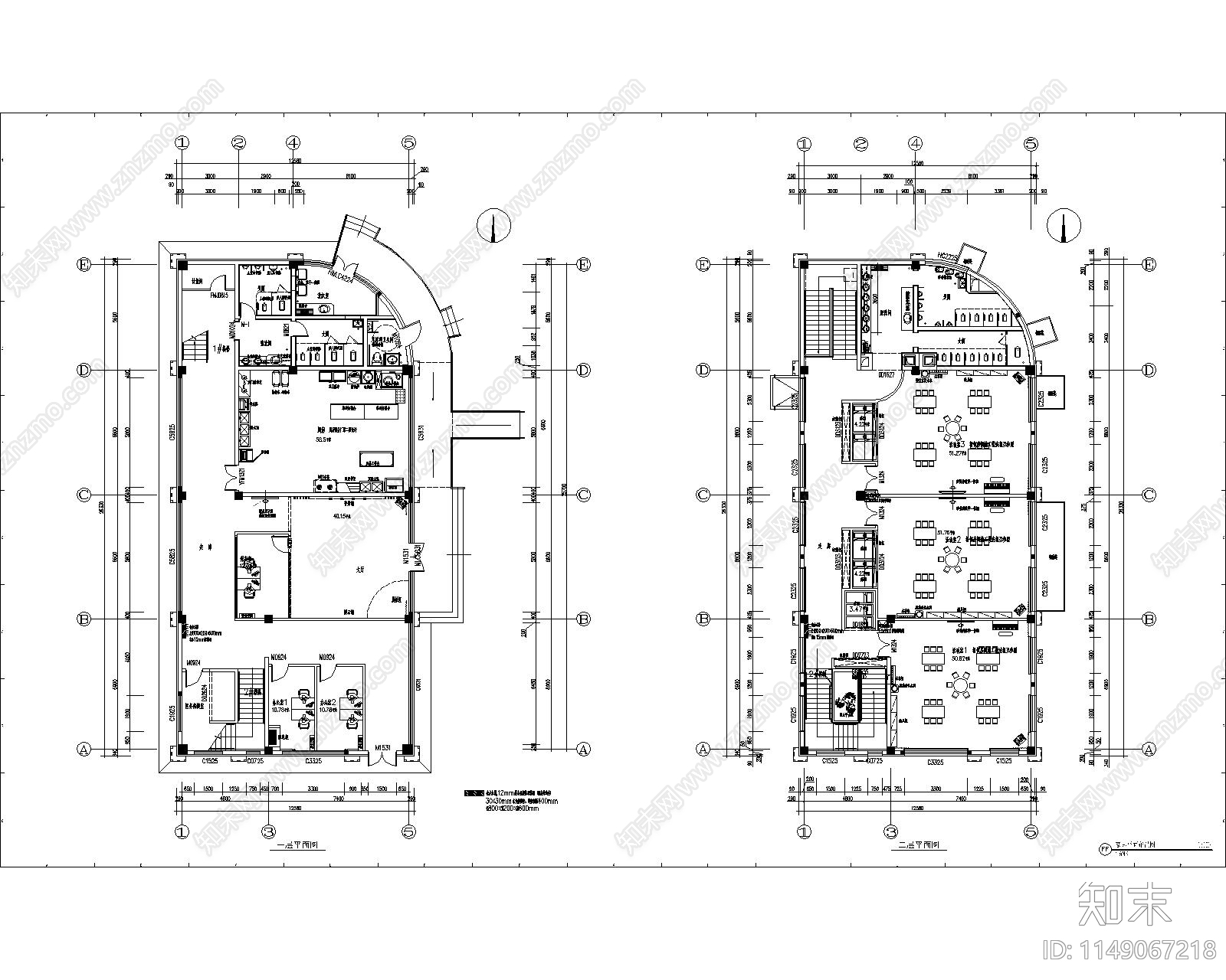 幼儿园二层室内施工图下载【ID:1149067218】