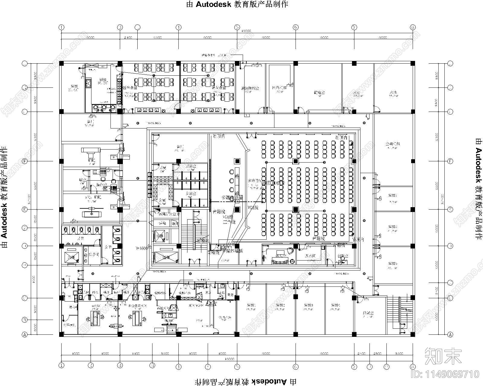 28套高层建筑强弱电施工图下载【ID:1149069710】