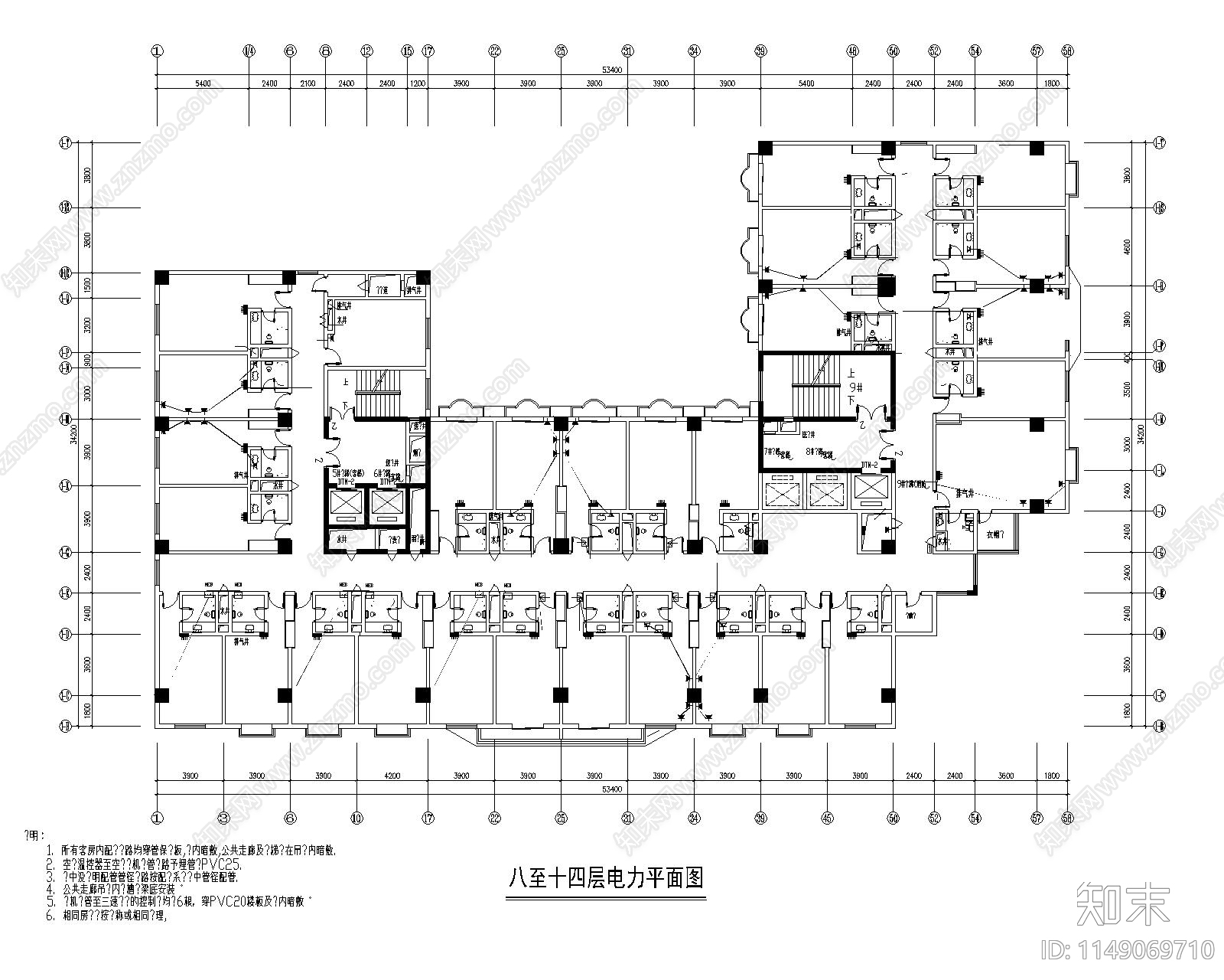 28套高层建筑强弱电施工图下载【ID:1149069710】