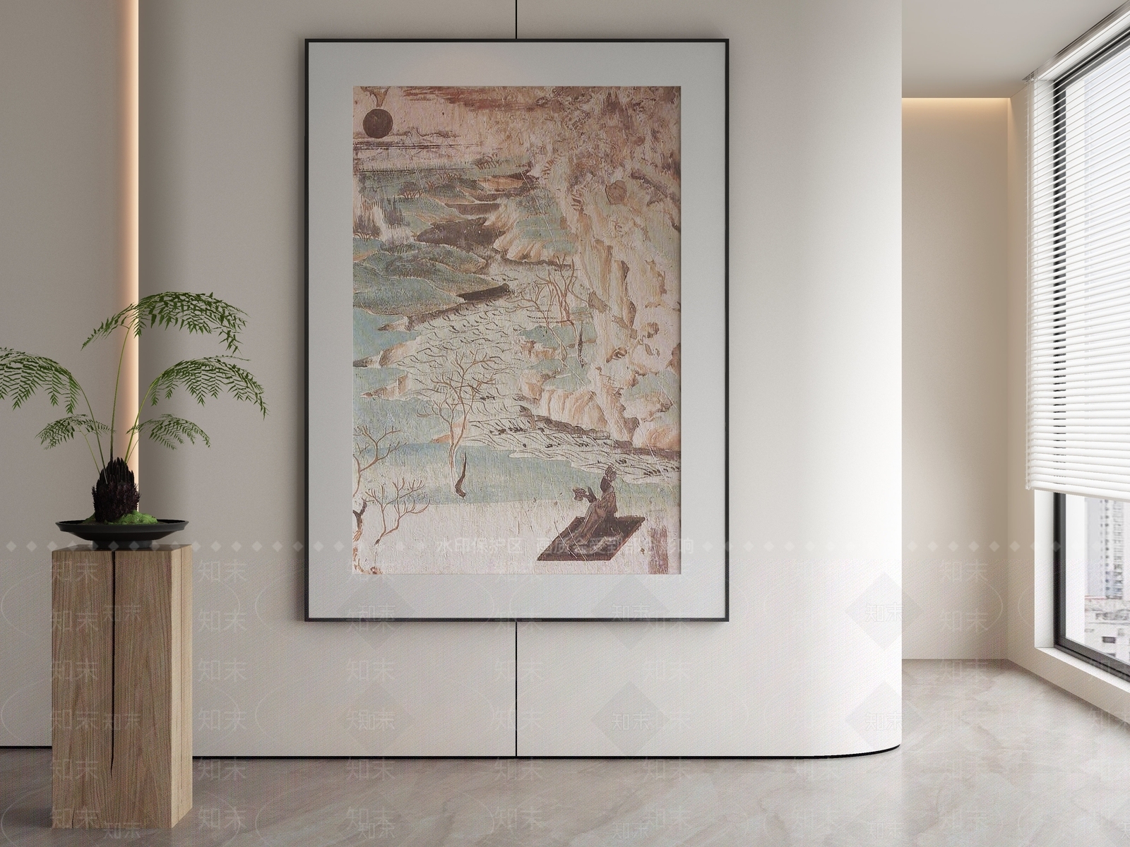 新中式装饰画3D模型下载【ID:1150649626】