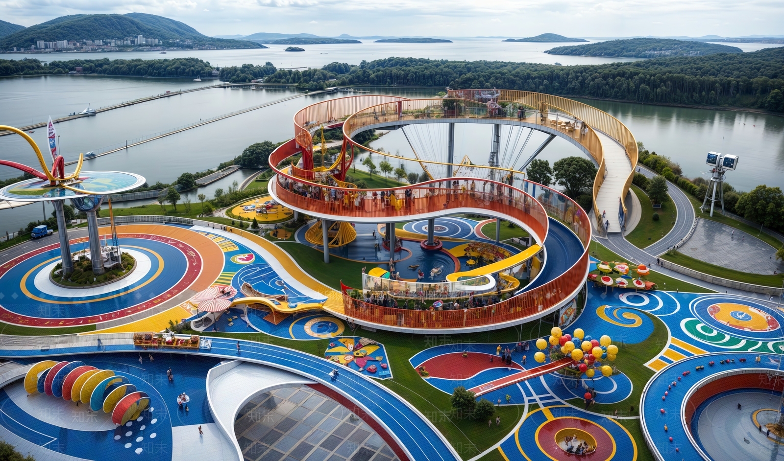 现代儿童游乐场所SU模型下载【ID:1149074263】