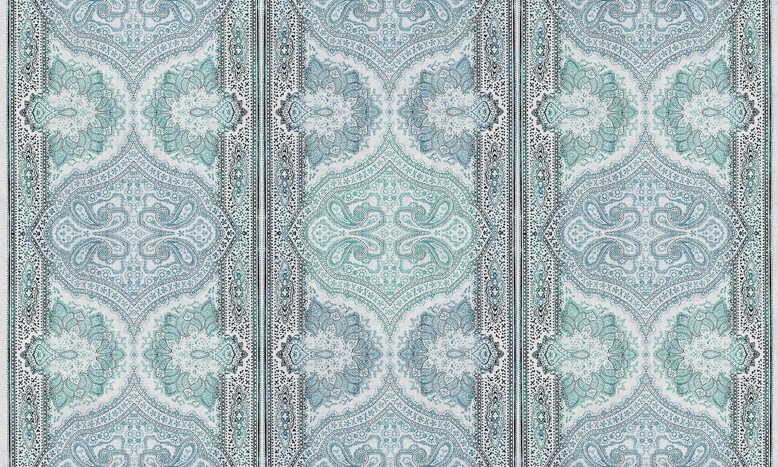 欧式青色花纹墙布贴图下载【ID:1149075377】